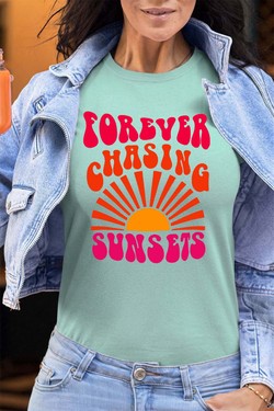 forever chaising sunset - Tshirt Femme - FC-VIOLET