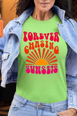 forever chaising sunset - Tshirt Femme - FC-VIOLET