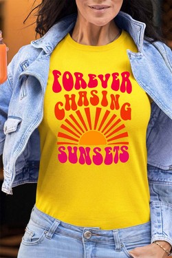 forever chaising sunset - Tshirt Femme - FC-VIOLET