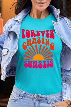 forever chaising sunset - Tshirt Femme - FC-VIOLET