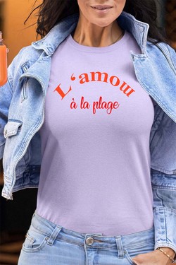 l amow plage - Tshirt Femme - FC-VERT D EAU