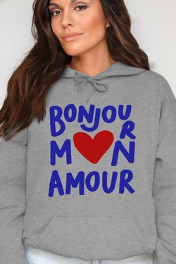 BJN mon amour - Sweat Capuche Femme-NOIR