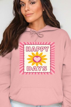 happy days flower - Sweat Capuche Femme-BLEU ROI
