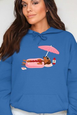Happy weekend - Sweat Capuche Femme-BLANC