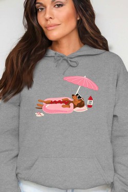 Happy weekend - Sweat Capuche Femme-BLANC