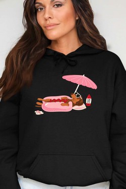 Happy weekend - Sweat Capuche Femme-BLANC