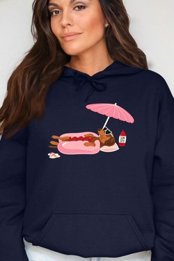 Happy weekend - Sweat Capuche Femme-BLANC