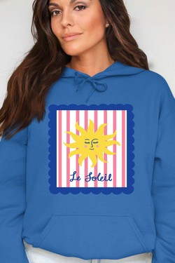 le soleil frame - Sweat Capuche Femme-BLANC