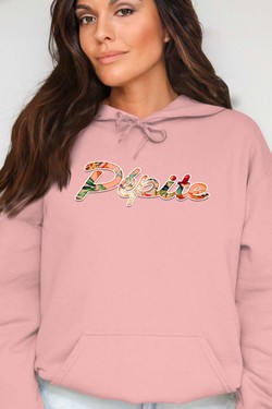 PEPITE FLORAL - Sweat Capuche Femme-BLEU ROI