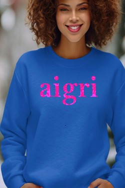 aigri kam - Sweat Col Rond Femme-ROSE
