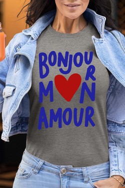 BJN mon amour - Tshirt Femme-GRIS