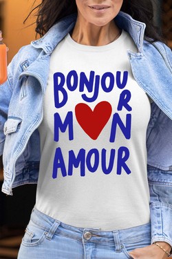 BJN mon amour - Tshirt Femme-GRIS