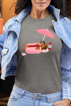 Happy weekend - Tshirt Femme-BORDEAUX