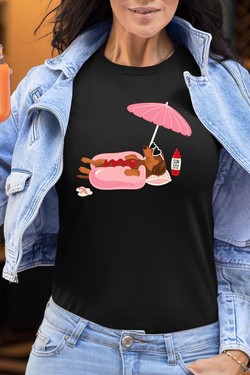 Happy weekend - Tshirt Femme-BORDEAUX