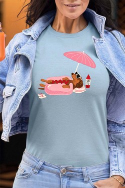 Happy weekend - Tshirt Femme - FC-BLEU CIEL