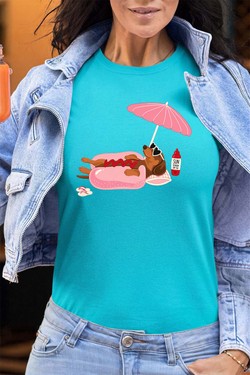 Happy weekend - Tshirt Femme - FC-BLEU CIEL