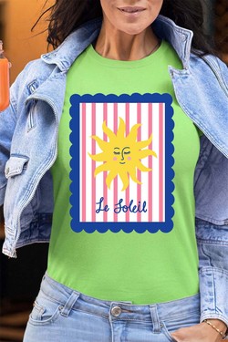 le soleil frame - Tshirt Femme - FC-JAUNE