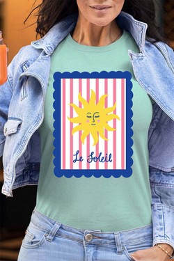 le soleil frame - Tshirt Femme - FC-JAUNE