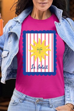 le soleil frame - Tshirt Femme - FC-JAUNE