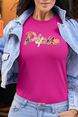 PEPITE FLORAL - Tshirt Femme - FC-VERT D EAU