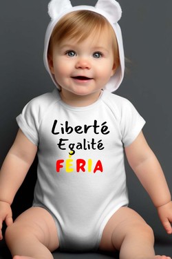 liberte egality feria - Body bébé-MARINE
