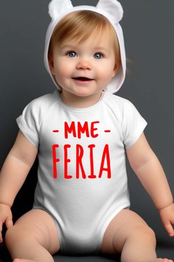 mme feria - Body bébé-GRIS