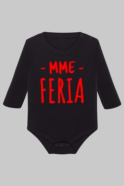 mme feria - Body Manche longue bébé-BLANC