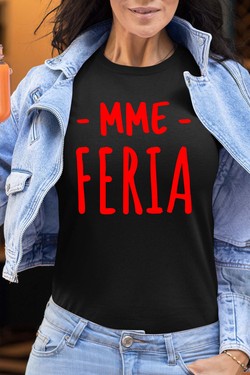 mme feria - Tshirt Femme-MARINE