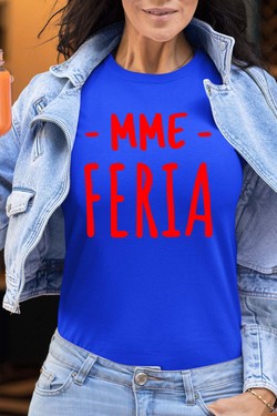 mme feria - Tshirt Femme-MARINE