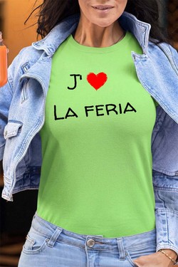 jaim la feria - Tshirt Femme - FC-VERT D EAU