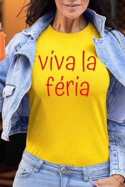 viva la feria - Tshirt Femme - FC-BLEU CIEL