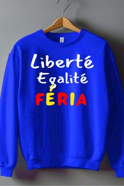 liberte egality feria - Sweat Col Rond Homme-GRIS
