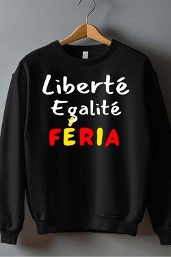 liberte egality feria - Sweat Col Rond Homme-GRIS