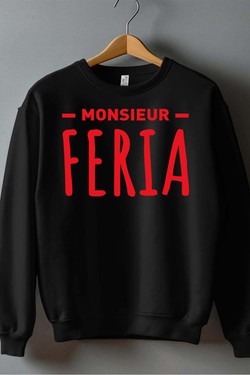monsieur feria - Sweat Col Rond Homme-MARINE