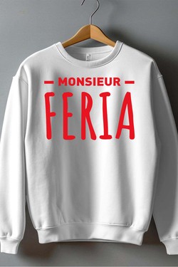 monsieur feria - Sweat Col Rond Homme-MARINE