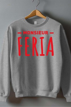 monsieur feria - Sweat Col Rond Homme-MARINE