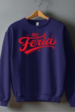 mr feria - Sweat Col Rond Homme-NOIR