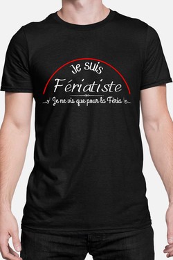 je suis feriatiste - Tshirt Homme-NOIR