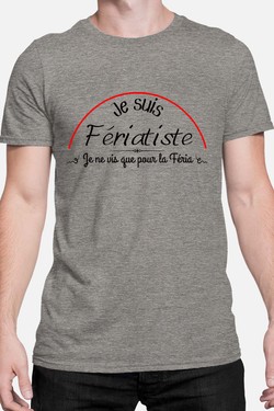 je suis feriatiste - Tshirt Homme-NOIR