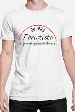 je suis feriatiste - Tshirt Homme-NOIR