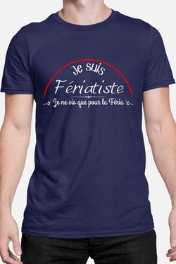 je suis feriatiste - Tshirt Homme-NOIR