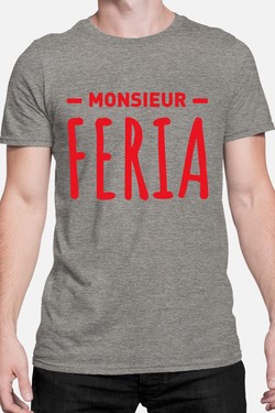 monsieur feria - Tshirt Homme-GRIS