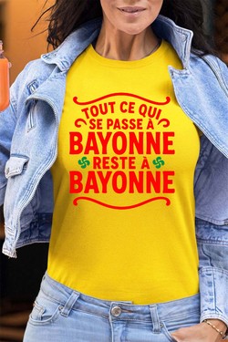 passe a bayonne - Tshirt Femme - FC-JAUNE