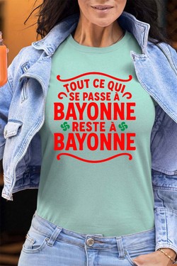 passe a bayonne - Tshirt Femme - FC-JAUNE