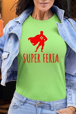superhero feria - Tshirt Femme - FC-VERT CLAIR
