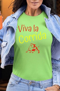 viva la corrida - Tshirt Femme - FC-BLEU CIEL