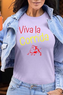 viva la corrida - Tshirt Femme - FC-BLEU CIEL