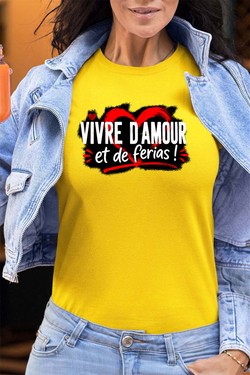 vive amour ferias - Tshirt Femme - FC-TURQUOISE
