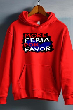 more feria por favor - Sweat capuche Homme-ROUGE