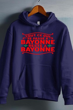 passe a bayonne - Sweat capuche Homme-BLEU ROI